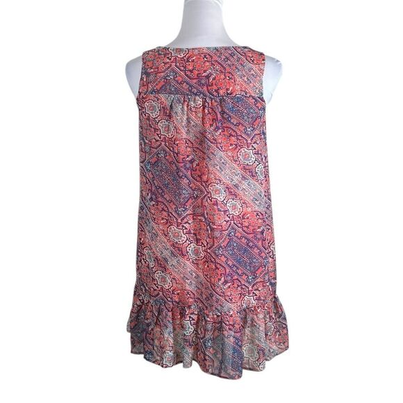 As U Wish Coral and Cream Lace Dress, Size XS - Picture 2 of 7